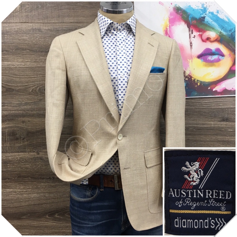VINTAGE AUSTIN REED Mens Blazer Sport Coat Casual Jacket Size 36R Classic Suit‎